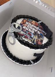 Grand Theft Auto Cake Cake Strawberry Sweets Brithday Cake