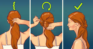 Cross two sections of your hair over one another in the beck of your head, and slide a bobby pin horizontally over the crossed section. 13 Quick Hairdos You Can Do When You Re In A Hurry