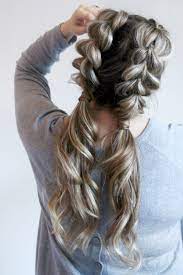 Jumbo Pull Through Braid Pigtails Tutorial Cool Braid Hairstyles Hair Styles Long Hair Styles