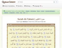 Quran surah at takwir transliteration. 81 Surah At Takwir Ø³ÙØ±Ø© Ø§ÙØªÙÙÙØ± Quran Index Search