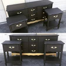 Black And Gold Bedroom Furniture Sample Do Not Purchase See Description Black And Gold Etsy In 2020 French Provincial Bedroom Bedroom Diy Gold Bedroom