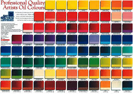 Art Spectrums Australian Oil Colour Chart With Over 100