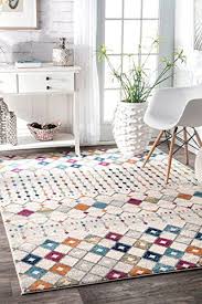 A moroccan trellis design — its deep navy color and striking design will be an elegant touch your floor will thank you for. Nuloom Rzbd16d Moroccan Blythe Rug 5 X 7 5 Multicolo Https Www Amazon Com Dp B072m5xskp Ref Cm Sw R Pi Dp Contemporary Rugs Rugs Usa Moroccan Trellis