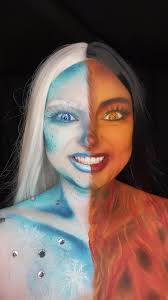 Heat Miser and Snow Miser Body Paint Transformation