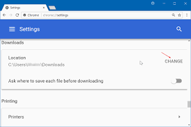 Is it possible to change google chrome download location? Change Google Chrome Default Download Folder In Windows 10