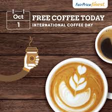 Ntuc Fairprice Singapore International Coffee Day Free Coffee Promotion 1 Oct 2019