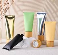 Eco Friendly Plastic Cream Tube Refillable 30ml 100ml 150ml 100g Cosmetic  Containers Soft Tube with Bamboo Cap