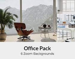 Open Office Zoom Background 4 Virtual Photos For Video Call Etsy Living Room Background Bright Living Room Office Background