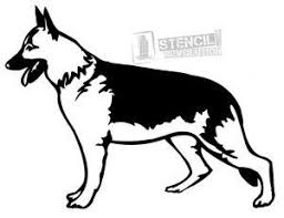 Black And White German Shepherd Painting German Shepherd Stencil German Shepherd Dogs Dog Died German Shepherd