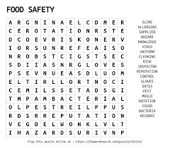 We did not find results for: Food Safety Word Search