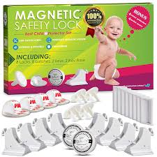 Get a pack of 10 pieces of locks to secure every drawer and cabinets you have in your kitchen. Amazon Com Invisible Magnetic Cabinet Locks Child Safety Kit Secure Kitchen Bedroom Cabinets Cupboards With Baby Proofing Cabinets Door Drawer Locks For Kids Toddlers Keys 3m Adhesive Straps