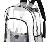 Clear Backpack Heavy Duty Clear Bookbag - Transparent Backpack See Through  PVC Plastic Backpacks with Reinforced Straps for School Work,Boys Girls ...