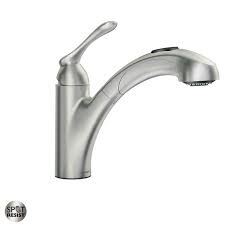 Water leaked out of the spout nut at the base of the cathedral spout assembly. Moen 87017 Banbury Pullout Spray Kitchen Faucet Overstock 17333305