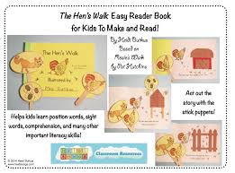 The Hen S Walk An Easy Reader For Kids To Make Based On Rosie S Walk Easy Reader Books Easy Reader Childrens Books Activities