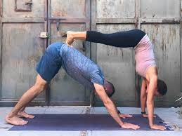 Acro, partner yoga, acrobatic yoga, or acro yoga are all used to describe the act of inviting another person into your practice. Couples Yoga Poses 23 Easy Medium Hard Yoga Poses For Two People