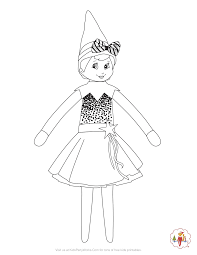 Get the tutorial at the elf on the shelf. Girl Elf On The Shelf Coloring Page She S Ready For The Christmas Season In Her Holiday Dress Girl Elf Christmas Coloring Pages Free Christmas Coloring Pages