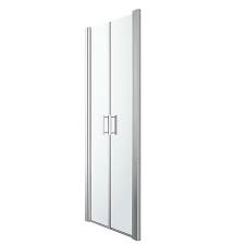 Touch device users, explore by touch or with swipe gestures. Goodhome Beloya Clear 2 Panel Semi Framed Western Shower Door W 760mm Diy At B Q