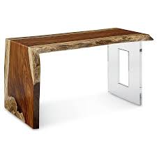 A live edge desk will help you enjoy the charm of the out of doors in your office. 54 Live Edge Waterfall Table Desk Mcaleer S Office Furniture Mobile Al