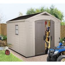 Comparez les prix des abris de jardin en résine. Abri De Jardin En Resine Sydney 8 08m Plancher Inclus Keter