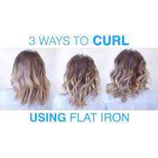 Cute curled hairstyles for medium hair have one more advantage: Milabu 3 Ways To Curl Using Flat Iron Facebook