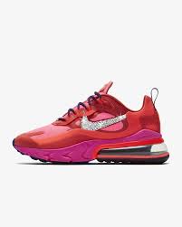 Swarovski Women S Nike Air Max 270 React Red Pink Etsy Nike Air Max Nike Air Max For Women Nike Air