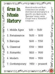 Era S Of Western Music Free Download Musiceducation Musedchat Music Curriculum Elementary Music Education Music Education Resources