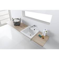 Bac A Laver Blink Dimensions 64 X 61 Cm Profondeur De La Cuve 30 2 Cm Couleur Blanc 108640 Renovation De Buanderie Plan Salle De Bain Salle De Bain