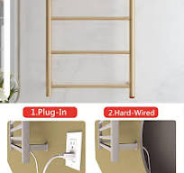Amazon.com: Electric Towel Rack 3 Bars, Heated Towel Warmers ...