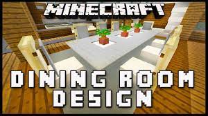 Minecraft How To Make Dining Room Furniture Modern House Build Ep 19 Dining Room Furniture Modern Rustic Dining Furniture Dining Room Furniture