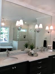 Chrome Sconces Mounted On Bathroom Mirror Bathroom Mirror Bathroom Mirror Lights Bathroom Sconces