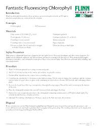 Firewatch Biology Worksheet Chlorophyll Graduated Cylinders
