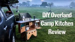 Pictured in this video is a coleman 413 stove, a griddle, an 8 fry pan, a 10 fry pan, a 2 qt pot, a 4 qt pot , a 10 qt pot, plates, bowls , coffee cups, cutting sheets, a roll of paper towels, a spatulas, tongs, some large spoons, and kitchen knives, eating. The Diy Overland Camp Kitchen Chuck Box Patrol Box Campervan Outdoors Cooking Youtube