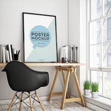 Poster In A Room Psd Mockup Wall Printables Home Decor Interior