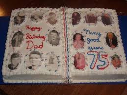 '33' is the theme of the party. Dads 75th Birthday Cake A Pict Book With Photos Of Him 75th Birthday 75 Birthday Cake Dad Birthday