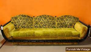 Retro Large 1960s Mediterranean Sofa Floral Sofa Couches For Sale Vintage Sofa