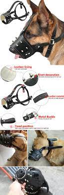 visit to buy cool spiked studded pu leather dog muzzle anti biting padded dogs traning muzzle no bark pet mask for pitbull la dog muzzle pitbulls pitbull dog