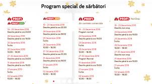 Program Hypermarketuri și Supermarketuri De Crăciun 2018