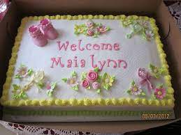 Baby Girl Shower Cake Girl Shower Cake Baby Shower Cakes Girl Baby Shower Sheet Cakes