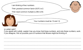 So 4 is the gcf. Formative Assessment Lessons