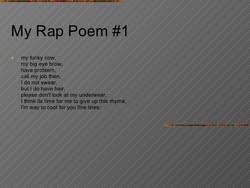 via sad and useless you may also like: Rapper Poems