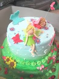 Birthday Cake For Mother And Daughter Mom Daughter Cakes Fairy Themed 2 Tiered Cake For A Little Girl Cake Fairy Cakes Fairy Parties