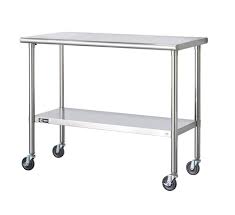 Stainless steel kitchen island base. Stainless Steel Kitchen Islands Carts At Lowes Com