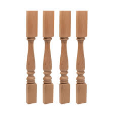 All of our wood island legs, columns and post legs are unfinished and ready for you to stain, seal or paint. Designer S Edge Millwork 35 1 4 In High X 3 3 4 In Wide X 1 3 4 In Depth Unfinished North American Solid Cherry Plain Half Round Kitchen Island Leg 4 Pack Walmart Com Walmart Com