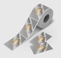 Bright Silver Roll Labels