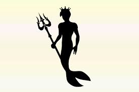 Download King Mermaid Silhouette Graphic By Widyaav Creative Fabrica Yellowimages Mockups