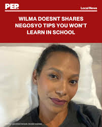 I would write this as, “Here are negosyo tips you won't learn in school  from Wilma Doesnt.” para hindi magmukhang madamot si Mareng Wilma. Ikaw?  How would you write this? #fyp #grammar #