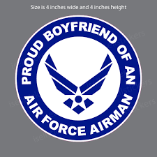 On may 22, 1990, the united states air force special operations command (afsoc) was formed. Proud Boyfriend Of An Air Force Airman Military Usaf Bumper Sticker Window Decal