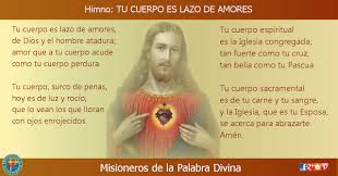 Misioneros De La Palabra Divina Himno Laudes Tu Cuerpo Es Lazo De Amores Himnos Lazos 05 De Mayo