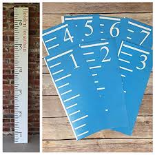 Stencils For Diy Growth Chart Ruler Vinyl One Time Use