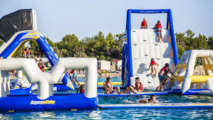 Wasserrutschen Im Meer Kroatien Camping Camping Kroatien